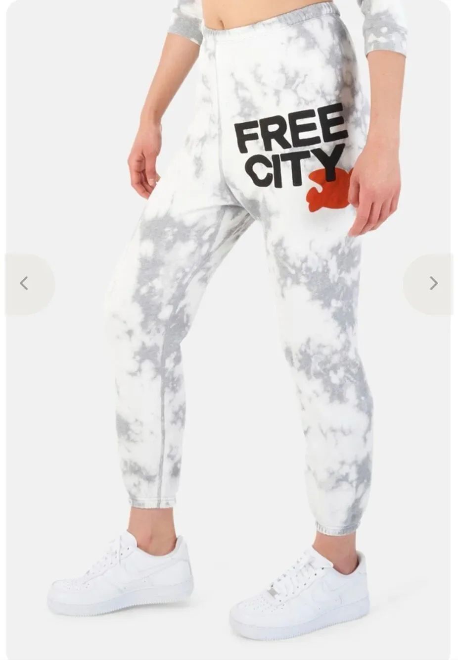 Life Nature Love Free City Superbleachout OG Jogger Sweatpants Whitestorm XS